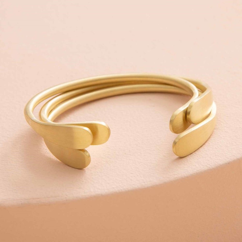 Noonday Collection Constant Cuffs--set of 3--gold